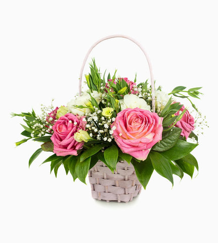 Vintage Bouquet Basket